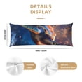 thumbnail image 2 of KLL Ultra Soft Microfiber Body Pillow Cover/Pillowcases 20"x54" with Hidden Zipper Closure-Night Sky Turtle, 2 of 5
