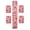 Pink, variant on SSNTSY 5pcs Valentines Table Runner & Table Placemat Set Valentine Day Table Mat Lace Valentines Day Table Runner for Home Wedding Party