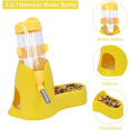 thumbnail image 4 of Hamster Water Bottle,Little Pet Automatic Drinking Bottle with Food Container Base Hut Hanging Water Feeding Bottles Auto Dispenser for Small Animals, 4 of 5