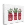 thumbnail image 3 of Rustic Country Jugs Festive Holiday Holly Sprigs Botanical & Floral Graphic Art Gallery-Wrapped Canvas Print Wall Art, 3 of 5