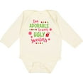 thumbnail image 3 of Inktastic Too Adorable to Wear Ugly Sweaters Boys or Girls Long Sleeve Baby Bodysuit, 3 of 5