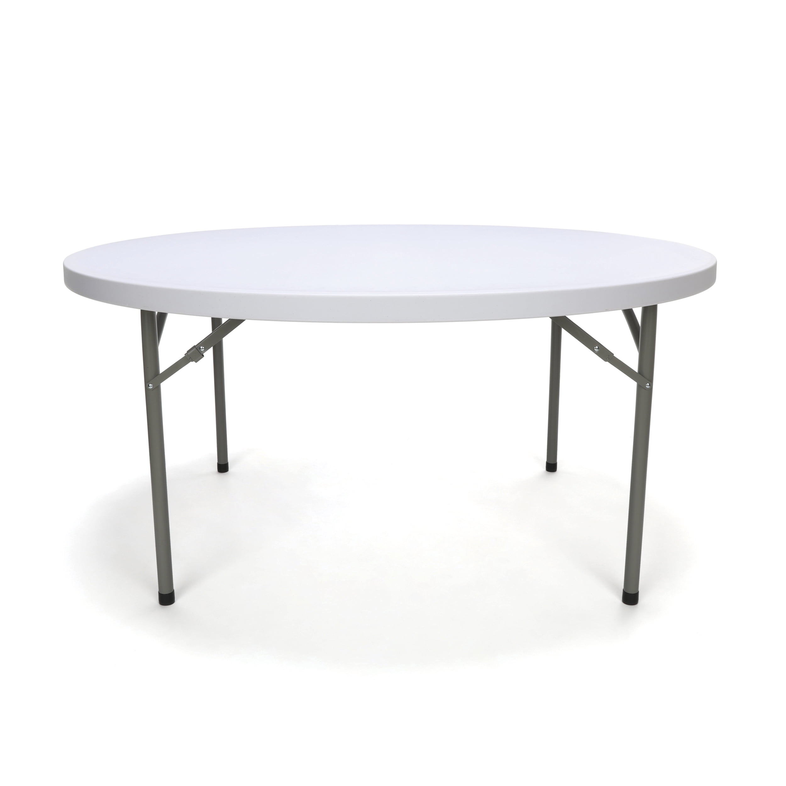 Essentials by OFM ESS-5060R 60" Round Folding Utility Table, White