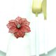 thumbnail image 2 of Paquete de 6 servilleteros de aleación con forma de flor hueca, servilletero, adorno, exquisito juego de servilletas con diamantes de imitación florales para el hogar, para boda, día de la madre, decoración de mesa de cena de fiesta (rojo) Sailing  Electrónica, 2 of 3