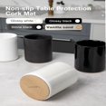 thumbnail image 2 of CUITING Utensil Holder  6.4” Ceramic Kitchen Utensil Holder for Countertop with Protection Cork Bottom  Vintage Farmhouse Kitchen Decor for Counter  Gift (Sand), 2 of 6