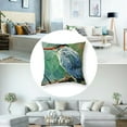 thumbnail image 5 of Bird Pillow Sham, Low Poly Style Geometric Illustration of Kingfisher Bird Sitting on a Branch in Forest, Decorative Standard Size Printed Pillowcase,Multicolor, 5 of 7