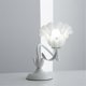 thumbnail image 2 of Retro Flower Lily Table Lamp Creatives Table Lamp,US Plug White, 2 of 5
