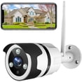 thumbnail image 1 of Cámara de seguridad WiFi para exteriores, cámara de vigilancia 1080P con detección de movimiento humano y visión nocturna, cámara de metal resistente al agua IP66, 1 of 5