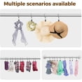 thumbnail image 4 of IFELS Curtain Rings With Clips 100 Pack, Silver Curtain Clips With Rings, Drapery Rings 1.26 Inch Interior Diameter, Curtain Hooks With Clips Fits Up to 1Inch Curtain Rod, Metal (Silver,1.26"| 100 PC), 4 of 6