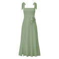 thumbnail image 4 of DHFJKG Dresses For Women 2026 Summer Wedding Guest Dress Sleeveless Square Neck Maxi Sundresses Side Slit Formal Stylish Dresses, 4 of 4