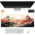 thumbnail image 2 of Watercolor Cherry Blossom Gaming Mouse Pad for Desk,Large Mouse Pad Gaming Mousepad,31.5 x 11.8 in Mouse Mat Desk Pad with Non-Slip Base and Stitched Edge,Keyboard XL Desk Mat for Home Office Work, 2 of 6