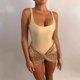 thumbnail image 1 of Traje de falda corta de verano ajustado para mujer Traje de playa con falda de mono ajustado sexy Hugtrwg Para estrenar, 1 of 6