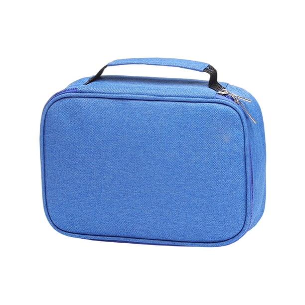Estuche de lápices de alta capacidad con cremallera, multifuncional, con 72 ranuras, para lápices de colores y dos fundas extraíbles.