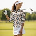 thumbnail image 4 of Uorisanigo Western Tribal Women's Golf Top Size S Casual Long Sleeve Golf Polo Shirts with Zipper Versatile Fashion Quick Dry Athletic Tops for Workout Sports Comfortable Pullover, 4 of 7