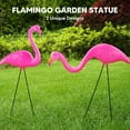 thumbnail image 5 of Joyfy 2 Pack Small Pink Flamingo, Yard Flamingo For Outdoor Garden Decor, Luau Party Statue, Beach, Tropical Party, 5 of 6