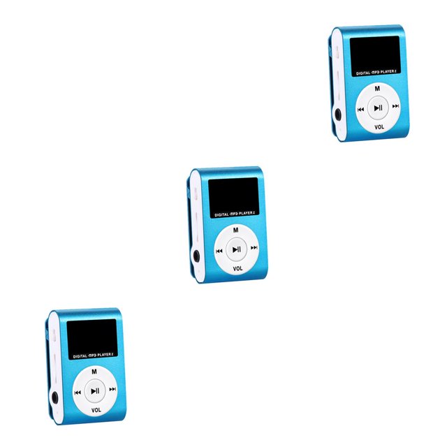 Sidaley Mini MP3 Player with LCD Screen Fashion Supporting Clip 3.5mm Card Portable Sports Music Audio TF Metal Interface Media Type1 NO1