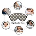 thumbnail image 6 of Uemuo Daisy Plaid Black Pattern Sleep Eye Mask - Light Blocking Sleep Mask Blocking Out Light Perfectly, Soft and Comfortable Night Eye Mask, Eye Blinder, 6 of 7