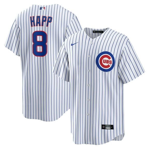 Men's Nike Ian Happ White Chicago Cubs Home Replica Jersey