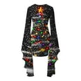 thumbnail image 5 of Women's Cocktail Dresses Christmas Bodycon Dress Plaid Long Sleeve Dresses Elegant Cocktail Dress Party Dress, 5 of 5