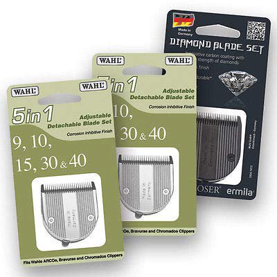 MPP Kit de Lames de Rechange 5 en 1 Ensemble de 3 Pcs Réglables et Détachables pour Tondeuse