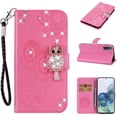 thumbnail image 3 of for Samsung Galaxy S23 Wallet Case for Women, Glitter Bling Diamond PU Leather Folio Cover with Card Slot Wrist Strap Built-in Kickstand Protective Case for Samsung Galaxy S23 Owl Pink, 3 of 18
