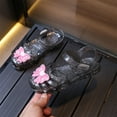thumbnail image 6 of JDEFEG Girls' Sandals Jelly Shoes Comfort Summer Outdoor Casual Beach Shoes with Flower Bowknot Non Slip Walking Shoes Girl Beach Sandals Shoes Black Size 13, 6 of 6