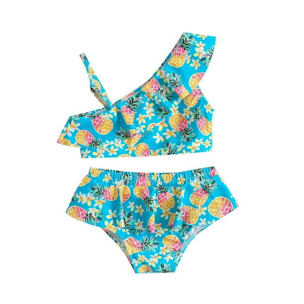 adviicd Swimsuits For Teens Girls One Piece Swimsuits Hawaiian Ruffle ...