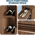 thumbnail image 4 of Bingirl Folding Kitchen Table with 6 Wheels, Folding Dining Table with Drawer and Storage, Suitable for Small Spaces and Kitchens, 4 of 7