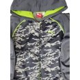 thumbnail image 2 of Puma Boys Gray & Lime Green Camo Full Zip Hoodie & Pants Outfit Set Size 4, 2 of 2