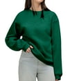 thumbnail image 4 of VISALY Pullover Crewneck Sweatshirt Tunic Sweatshirt Oversized Sweatshirts Hoodies Sweaters Casual Tops Comfy Fall 2025 Casual Sweaters Winter Sweatshirts Fashion Sweatshirt Blackish Green 5Xl, 4 of 9