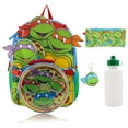 thumbnail image 2 of Teenage Mutant Ninja Turtles 5-Piece Backpack, Lunch Bag, Pencil Case, Water Bottle, & Keychain Set, 2 of 5
