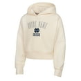 thumbnail image 2 of Girl's Youth Outerstuff Cream Notre Dame Fighting Irish Oversized Blitz Cropped Pullover Hoodie, 2 of 3
