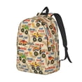 thumbnail image 2 of Balery Animal Truck Vintage Canvas Backpack for Men and Women - Large Capacity, Durable Travel Laptop Bag for School, Work, Hiking, and Outdoor Activities, 2 of 7