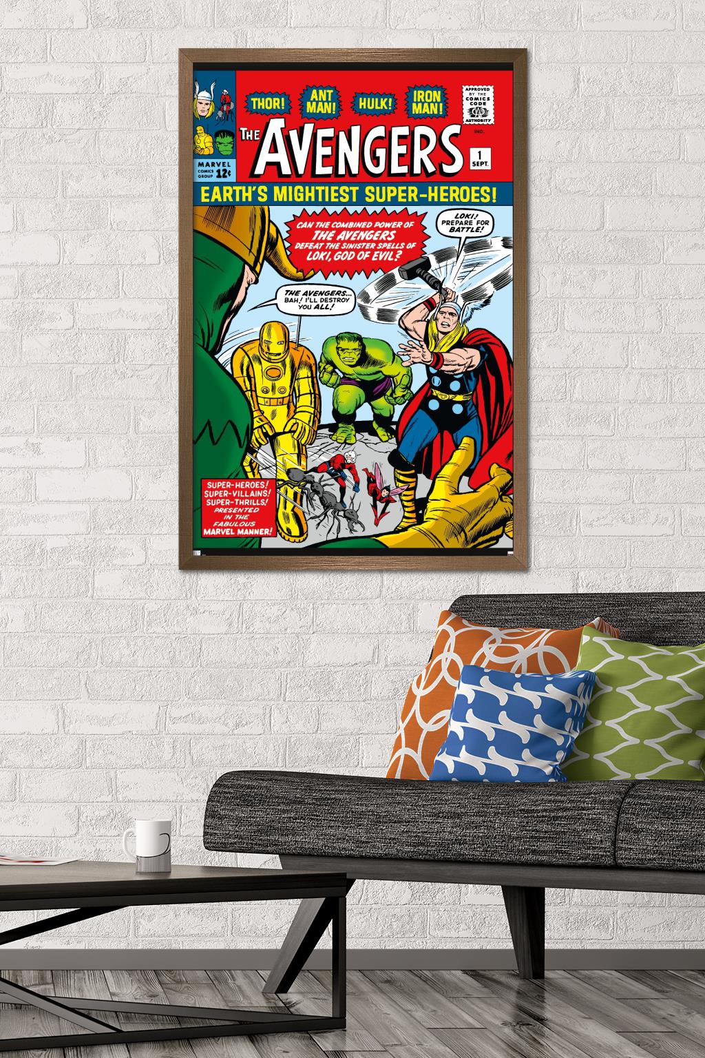 Marvel Comics - Avengers #1 Wall Poster, 22.375" x 34" Framed
