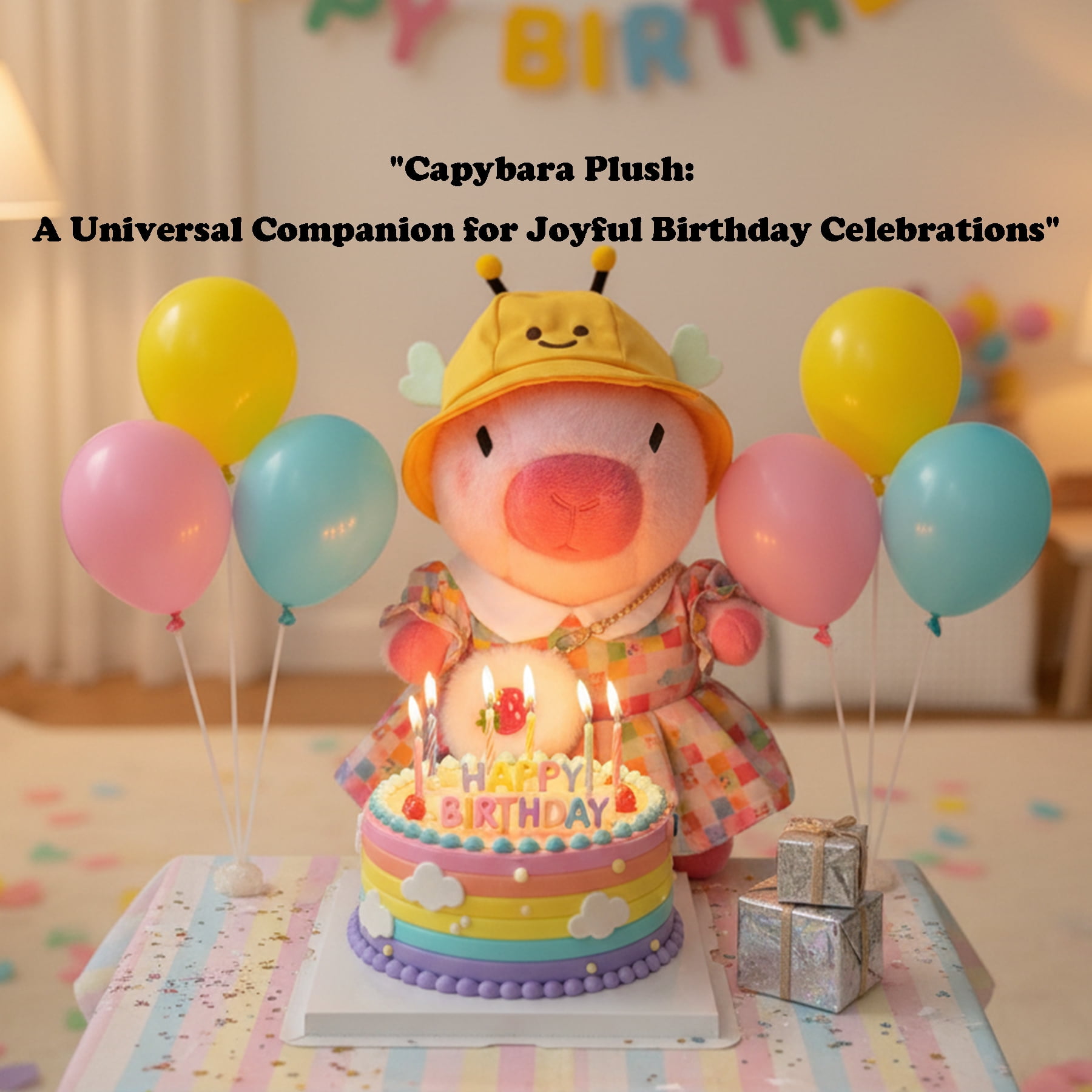 Dress-Up Capybara Plush Toy with Outfit & Accessories Set, Soft Stuffed Animal, 8/9/10-Piece Clothes & Bag Bundle, Gift for Kids