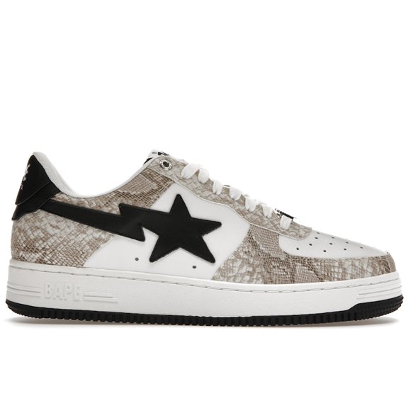 BAPE Men's A Bathing Ape Bape Sta Snake Skin Beige Shoes, from StockX