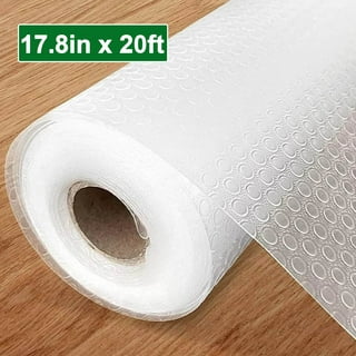 FLPMIX Shelf Liner White - Non-Adhesive Shelf Liners for Kitchen Cabinets, Waterproof Cabinet Liner, Easy to Cut Drawer Mat for Pantry, Cupboard