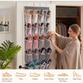 Lifewit Over The Door Hanging Shoe Organizer 24 Mesh Pockets Hanging
