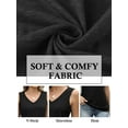 thumbnail image 2 of TEMOFON Tank Tops for Women Summer V Neck Sleeveless Tops Black Casual Loose Fit Flowy Tunic tops Beach Vacation Shirts L, 2 of 5
