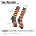 thumbnail image 3 of America Canada Flag Pattern Knee High Socks for Women Long Leg Warmers Socks, 3 of 7