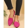 thumbnail image 1 of Women's Comfortable Soft Sole Flat Shoes, Brown Basic Loafers, 1 of 4