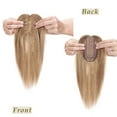 thumbnail image 6 of MY-LADY Woman 100% Remy Real Topper Human Hair Hair Extensions Natural Daily Hair Wigs Straight Hair Piece #06 Light Brown 12inch, 6 of 8