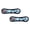 2PK Blue Camo Bone, variant on TUFFY® Ultimate Ring Yellow Bone, 2-Pack, Durable Plush Squeaky Dog Toys