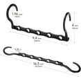 thumbnail image 5 of TRIANU 8 Pack Space Saving Hangers, Closet Organizer Hangers Space Saving, Hanger Organizer, Closet Hangers, Shirt Organizer, Closet Hangers Space Saver, Magic Plastic Hangers, Black, 5 of 8