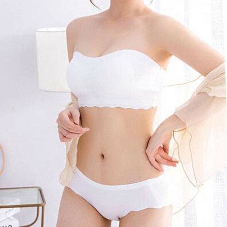 Stretch Strapless Bra Fashionable Summer Strapless Bra Suitable For One- Shoulder Tops 