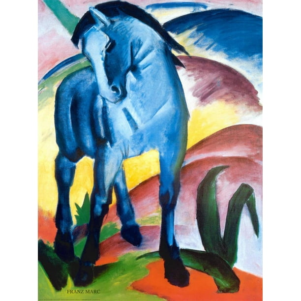 Blue Horse I Art Print By Franz Marc 23.5x31.5 Blue Horse I Art Print By Franz Marc 23.5x31.5