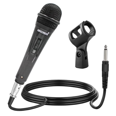 5 CORE Karaoke Microphone Dynamic Vocal Handheld Mic Cardioid Unidirectional Microfono w On and Off Switch Includes XLR Audio Cable Mic Holder PM 816