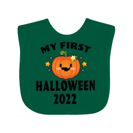 

Inktastic My First Halloween 2022 with Pumpkin Gift Baby Boy or Baby Girl Bib