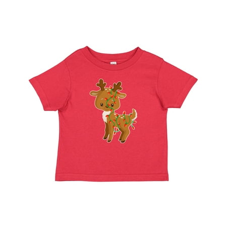 

Inktastic Cute Reindeer with Christmas Lights Gift Baby Boy or Baby Girl T-Shirt