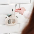 thumbnail image 3 of UDIYO 2Pcs 3 Slots Wall Mount Toothbrush Holder, Self Adhesive Toothbrush Storage Organizer for Shower, Toothbrush Hanger for Bathroom, Dorm 4 Colors Optional, 3 of 8
