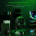 thumbnail image 5 of Andoe Wired Gaming Headset, Gamer Headphones with Mic for PS5, PS4, PC, Switch, Green, 5 of 7